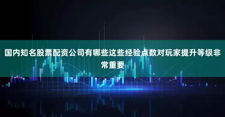 国内知名股票配资公司有哪些这些经验点数对玩家提升等级非常重要
